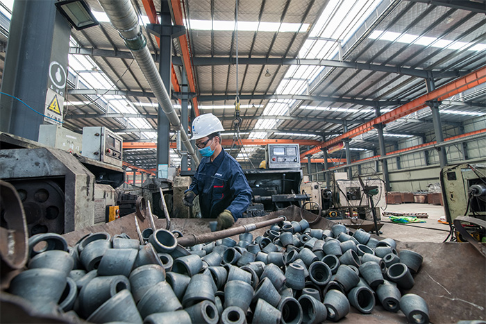 宁德网架配件-锥头加工车间